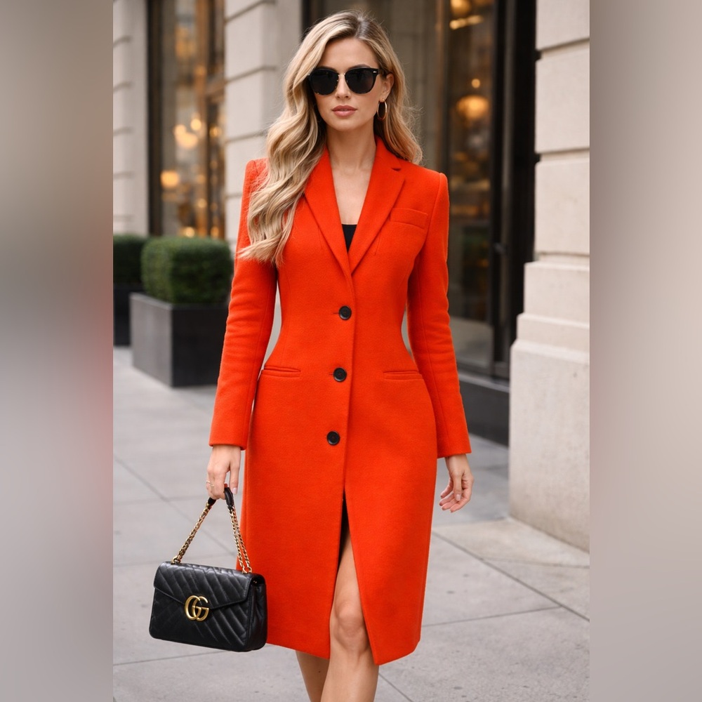 Gucci Red Wool Coat